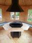 Preview: Weiße Grillkota Grillhaus Grillhütte Grillhaus Winter Garten Laube 9.2 m² Kota