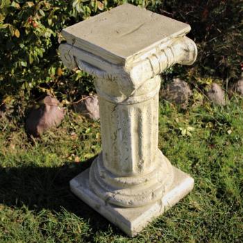 SOCKEL SÄULE STEIN STATUEN GARTEN DEKORATION PODEST SKULPTUR STEINSÄULE 3011