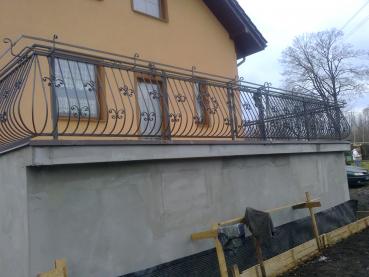 Klassisches Außengeländer Balkongeländer , Treppengeländer, Balkon , Treppe , Geländer , Echte Handarbeit Pulverbeschichtet  Modell #145
