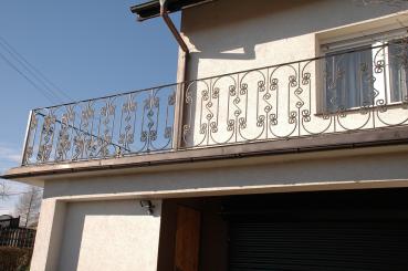 Klassisches Außengeländer Balkongeländer , Treppengeländer, Balkon , Treppe , Geländer , Echte Handarbeit Pulverbeschichtet  Modell #148