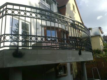 Klassisches Außengeländer Balkongeländer , Treppengeländer, Balkon , Treppe , Geländer , Echte Handarbeit Pulverbeschichtet  Modell #156