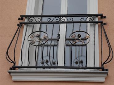 Klassisches Außengeländer Balkongeländer , Treppengeländer, Balkon , Treppe , Geländer , Echte Handarbeit Pulverbeschichtet  Modell #341