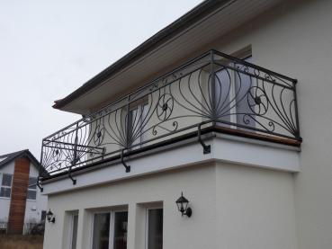 Klassisches Außengeländer Balkongeländer , Treppengeländer, Balkon , Treppe , Geländer , Echte Handarbeit Pulverbeschichtet  Modell #342