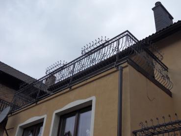 Klassisches Außengeländer Balkongeländer , Treppengeländer, Balkon , Treppe , Geländer , Echte Handarbeit Pulverbeschichtet  Modell #345