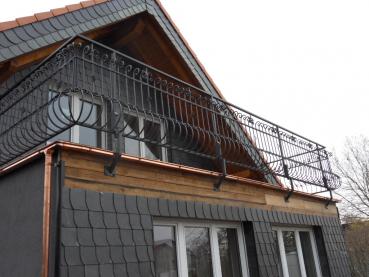 Klassisches Außengeländer Balkongeländer , Treppengeländer, Balkon , Treppe , Geländer , Echte Handarbeit Pulverbeschichtet  Modell #347