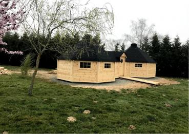 Hütte Berghütten Sauna Grillkota 39m² Holzhaus Garten Laube Kota Grills