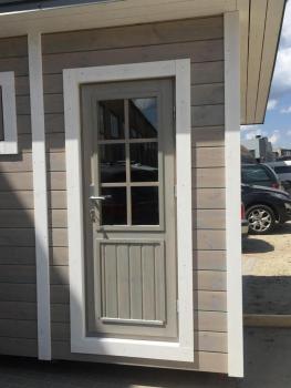 Sauna Holzsauna Fasssauna Saunafass Landhaus Garten Außensauna Trockensauna