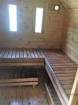 Holzsauna Gartensauna Saunafass Sauna Fasssauna Outdoor Sauna 6-10 Personen