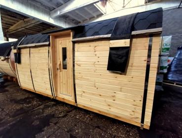 Holzsauna Gartensauna Saunafass Sauna Fasssauna Outdoor Sauna 6-10 Personen
