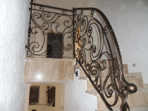 Treppengeländer Innentreppen Geländer Handlauf Echen Holz Metall Eisen Handgefertiges Treppengeländer Maßanfertigung #356Geländer