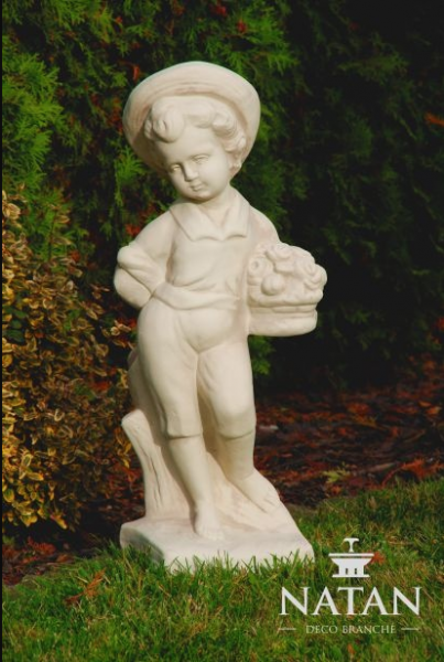 Garten Dekoration Terrasse Stein Statue Figuren Figur Deko Statue Skulptur Junge