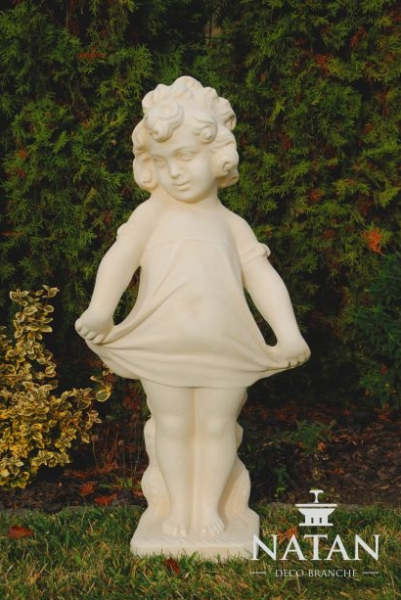 Garten Dekoration Terrasse Stein Statue Figuren Figur Deko Statue Skulptur Kind