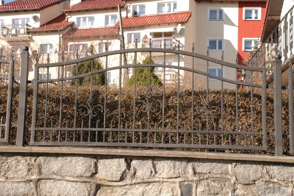 Aussen Garten Grundstueck Gelaender Zaun Klassisch M.223