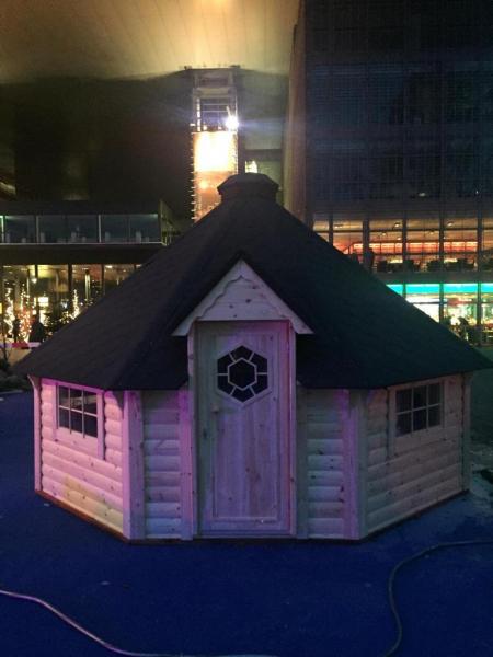 Hütte Berghütten Sauna Grillkota 39m² Holzhaus Garten Laube Kota Grills
