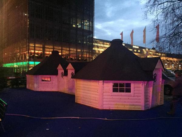 Hütte Berghütten Sauna Grillkota 39m² Holzhaus Garten Laube Kota Grills