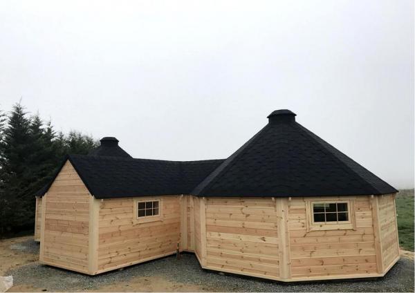 Hütte Berghütten Sauna Grillkota 39m² Holzhaus Garten Laube Kota Grills
