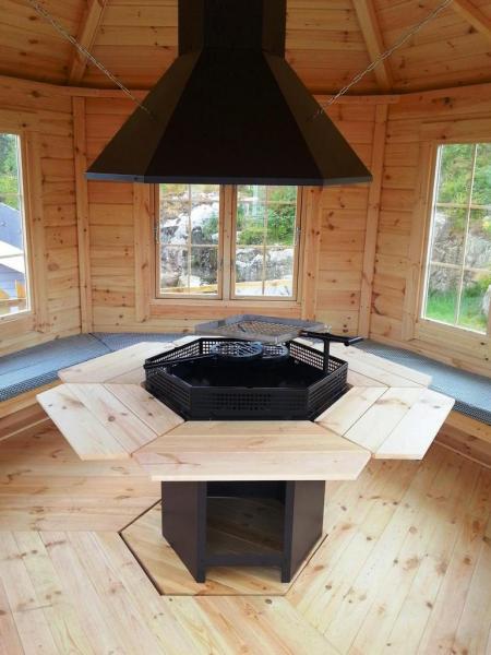 Weiße Grillkota Grillhaus Grillhütte Grillhaus Winter Garten Laube 9.2 m² Kota