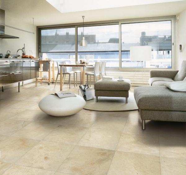 60x60 25m² Luxus Marmor Boden Naturstein Boden Belag Wand Fliesen Crema Fliese