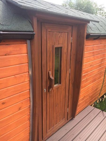 Holzsauna Gartensauna Saunafass Sauna Fasssauna Outdoor Sauna 6-10 Personen