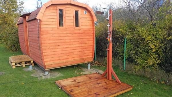 Holzsauna Gartensauna Saunafass Sauna Fasssauna Outdoor Sauna 6-10 Personen